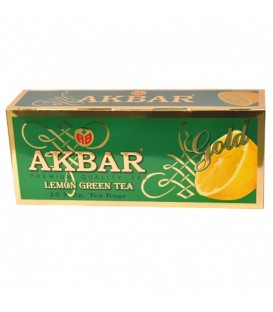 25 Tea Bags of 2gram of Gold Lemon Green Akbar Tea