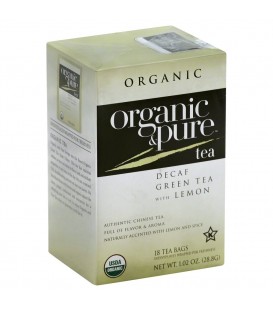 Decaf Green Tea with Lemon - Organic and Pure Tea