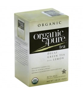 Decaf Green Tea with Lemon - Organic and Pure Tea
