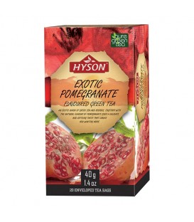 Exotic Pomegranate Green and Herbal Tea Blend - Hyson Tea Breeze Collection